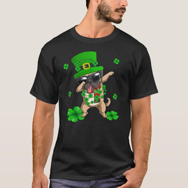 T-shirt Dabbing Carlin Jour de la Saint Patrick (Devant)