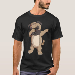 T-shirt Dabbing Carlins garçons filles mignonne chien Dab