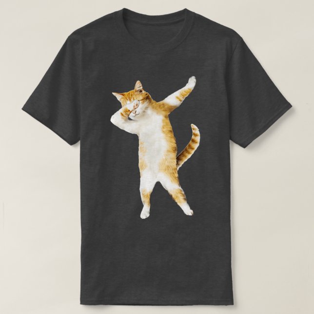 T-shirt Dabbing Chat Kitten Drôle Dab Cool Dance Kitty (Design devant)