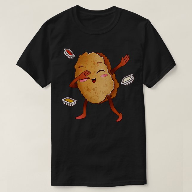 T-shirt Dabbing Chicken Nugget (Design devant)