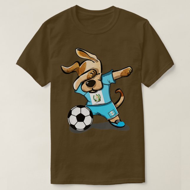 T-shirt Dabbing Chien Guatemala Football Guatémaltèque Foo (Design devant)