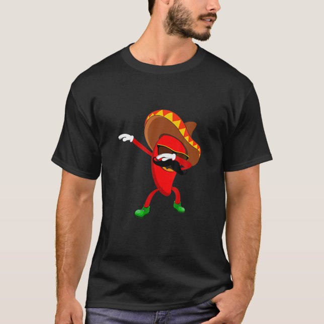 T-shirt Dabbing Chili Mexicain Poivre Dab Maillot Cadeau M (Devant)