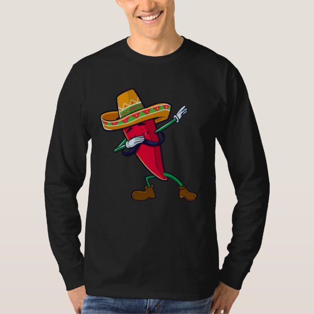T-shirt Dabbing Chili Mexican Pepper Dab (Devant)