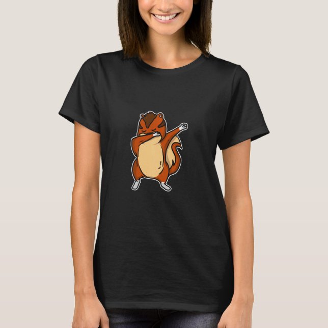 T-shirt Dabbing Chipmunk Dab Dance Cool écureuil (Devant)