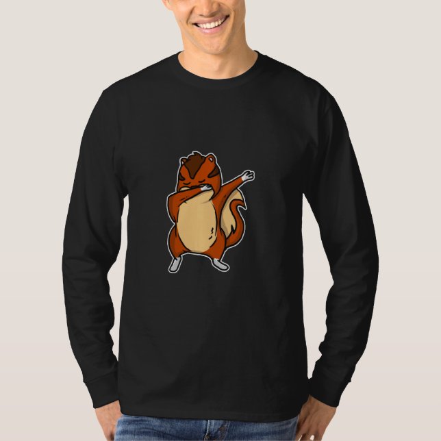 T-shirt Dabbing Chipmunk Dab Dance Cool écureuil (Devant)