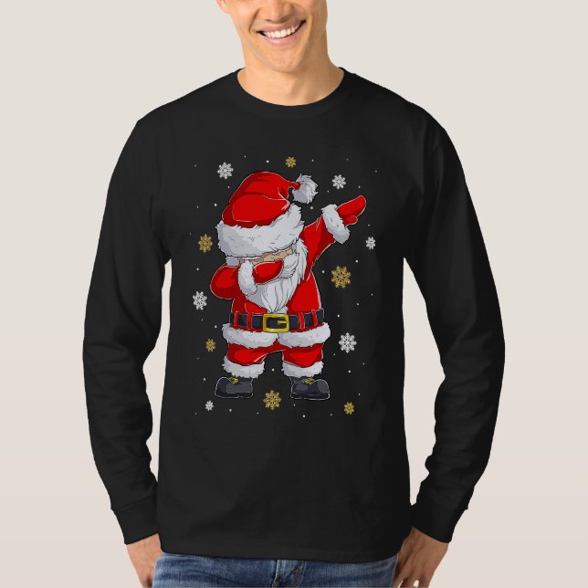 T-shirt Dabbing Christmas Ugly Xmas Sweater Santa Dab Squa (Devant)