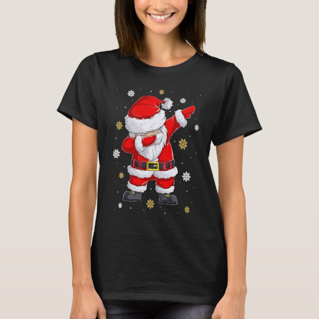 T-shirt Dabbing Christmas Ugly Xmas Sweater Santa Dab Squa (Devant)