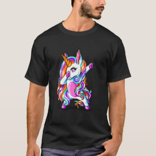 T-shirt Dabbing Dabbing Unicorn Hip hop Dab Dance Femme Da