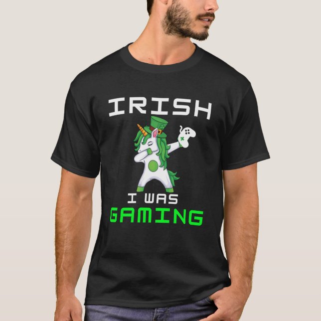 T-shirt Dabbing Dabbing Unicorn St. Paddy's Day Video Gami (Devant)