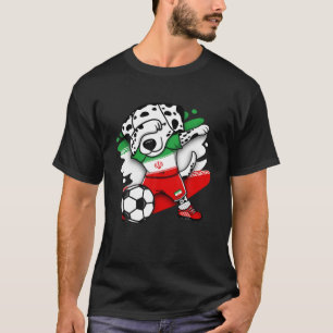 T-shirt Dabbing Dalmatian Chien Iran Fans de football Jers