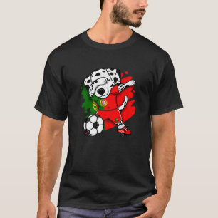 T-shirt Dabbing Dalmatian Portugal Fans de football Jersey
