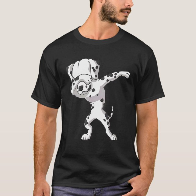 T-shirt Dabbing Dalmatien Chien Dab Dance (Devant)