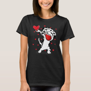 T-shirt Dabbing Dalmatien Visage Masque Funny Valentine S 