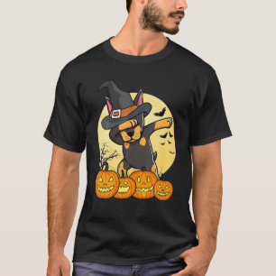 T-shirt Dabbing Doberman Dab Dance Funny Chien Halloween G
