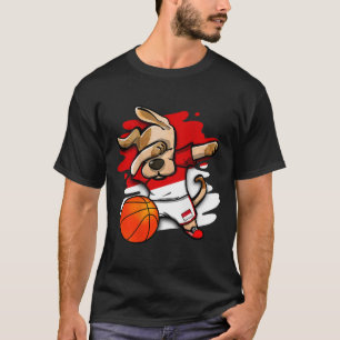 T-shirt Dabbing Dog Indonésie Sketll Fans Jersey Indonésie