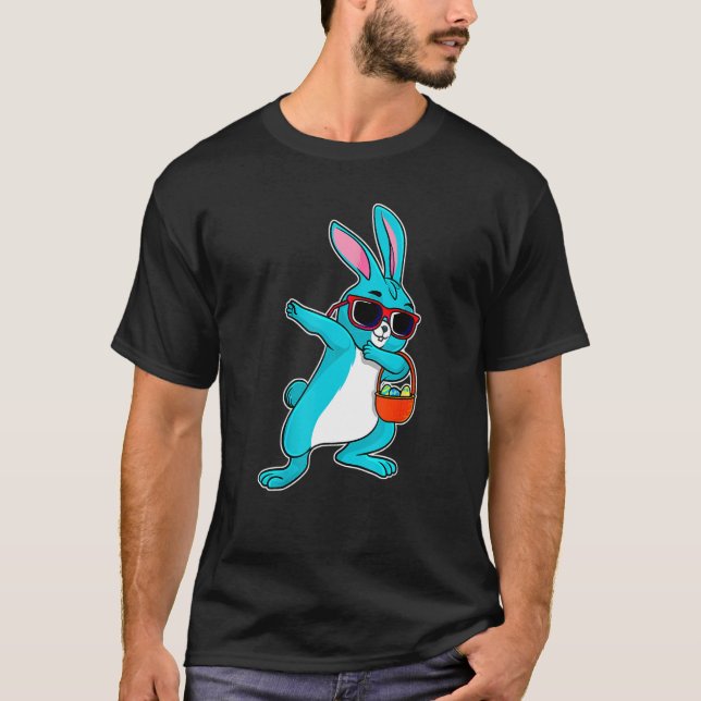 T-shirt Dabbing Easter Bunny Boy Dab Easter Day Basket Stu (Devant)