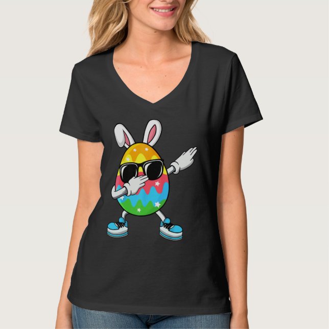 T-shirt Dabbing Easter Egg for Boys Girls Kids Happy Easte (Devant)