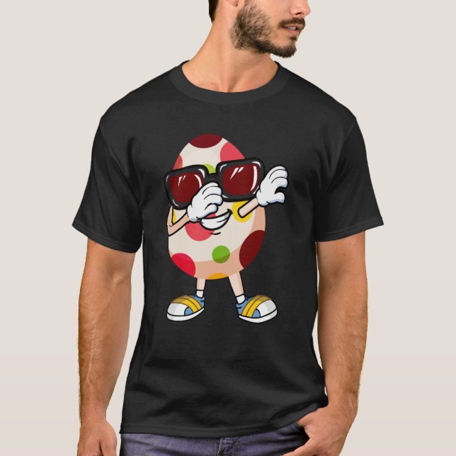 T-shirt Dabbing Easter Egg Lunettes de soleil Garçons Enfa (Devant)