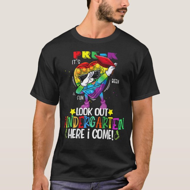 T-shirt Dabbing Fidget Toy si long Pré K Graduation Kinder (Devant)