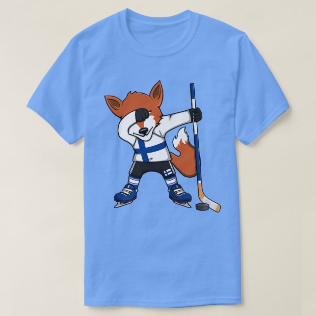 T-shirt Dabbing Fo Finland Fans de hockey sur glace Jersey (Design devant)