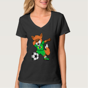 T-shirt Dabbing Fox Brésil Fans de football Jersey Brésil 