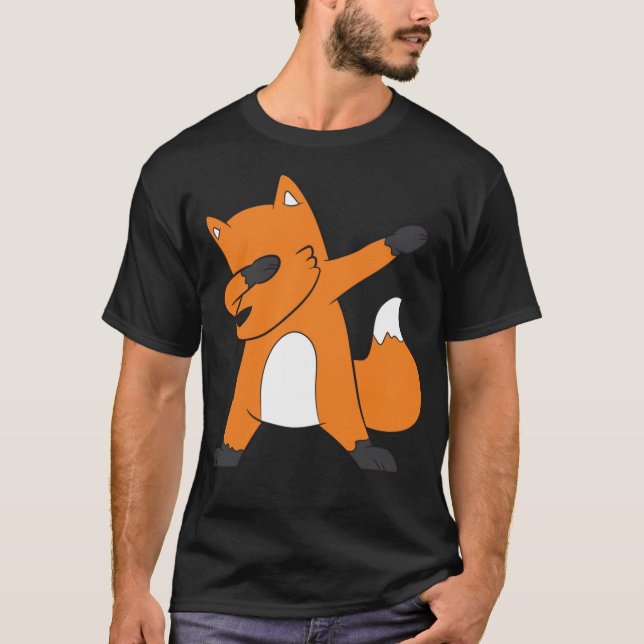 T-shirt Dabbing Fox Funny Fox Dab (Devant)