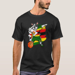 T-shirt Dabbing French Bulldog Zimbabwe Fan Jer
