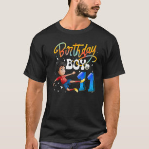 T-shirt Dabbing garçon 11 ans joueur de football 11e anniv