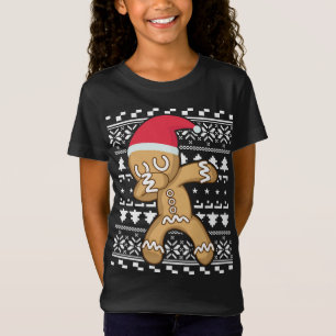 T-Shirt Dabbing Gingerbread Man laide de Noël