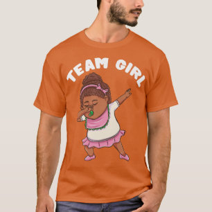 T-shirt Dabbing Girl Gender Reveal Team Girl