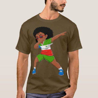 T-shirt Dabbing Girl Guinée équatoriale Drapeau Enfants Da