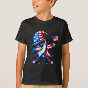 T-shirt Dabbing Gnomes 4 juillet, Memorial Day American