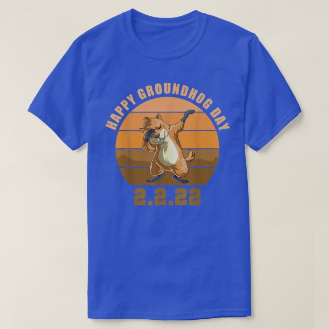 T-shirt Dabbing Groundhog Lovers (Design devant)