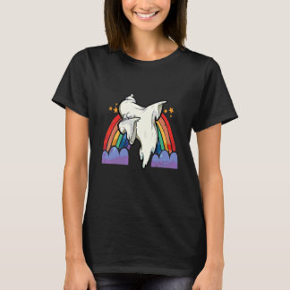 T-shirt Dabbing Halloween Bobo Squelette Arc-en-ciel Garço