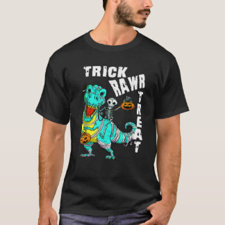 T-shirt Dabbing Halloween garçons Skeleton Zombie effrayan