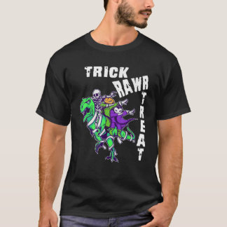 T-shirt Dabbing Halloween garçons Skeleton Zombie effrayan
