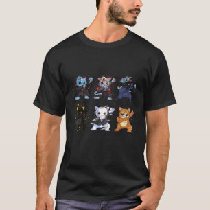T-shirt Dabbing Halloween garçons Skeleton Zombie effrayan