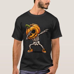 T-shirt Dabbing Halloween squelette garçons Trick Treat dr