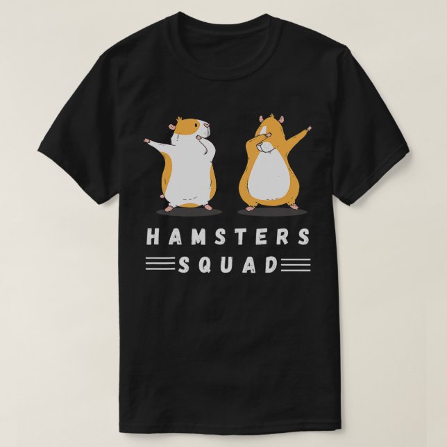 T-shirt Dabbing Hamsters Squad Love Hamsters Animaux Amate (Design devant)
