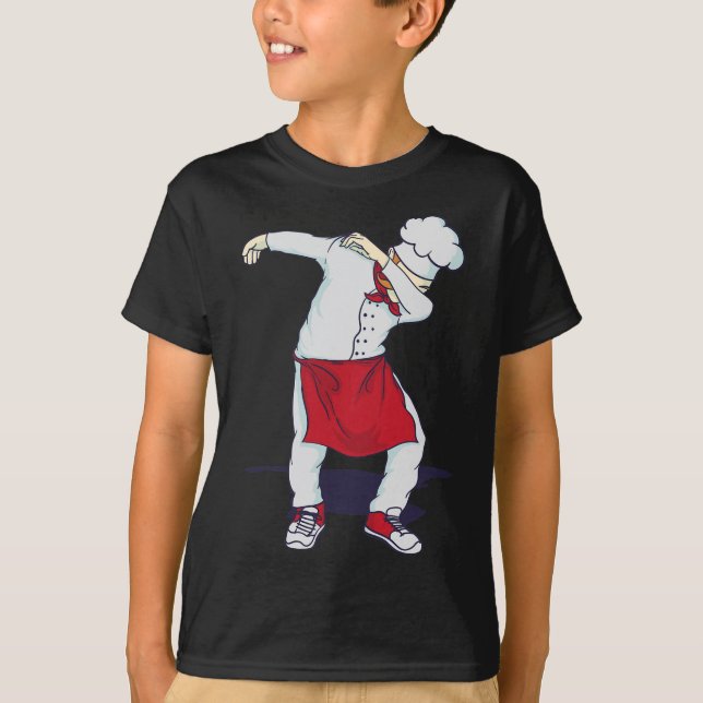 T-shirt Dabbing Hibachi Chef Cute Sous Head Cook Dab (Devant)