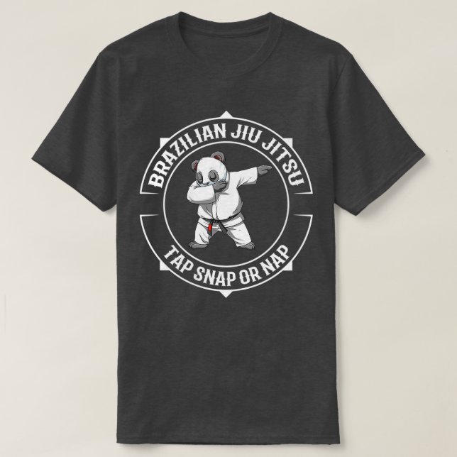 T-shirt Dabbing Jiu Jitsu Panda BJJ et Soumission 1 (Design devant)