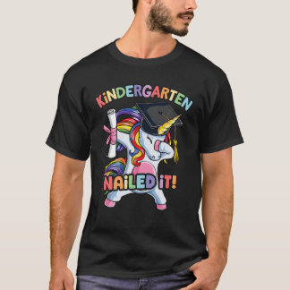 T-shirt Dabbing Kindergarten Unicorn Graduation Class 2021