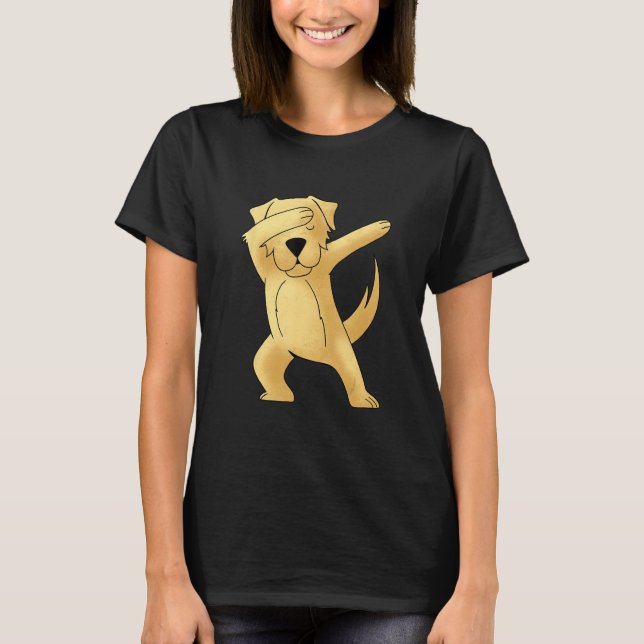 T-shirt Dabbing Labrador Retriever Dog Kids Labrador Lab D (Devant)