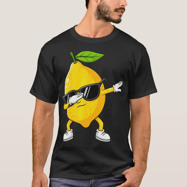 T-shirt Dabbing Lemon Fruit With Sunglasses Lemon (Devant)
