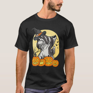 T-shirt Dabbing Lhasa Apso Dab Dance Drôle Chien Halloween