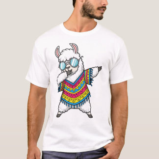 T-shirt Dabbing Llama Funny Cute Dab Dance