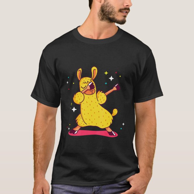 T-shirt Dabbing LLama Mignon pour les Fans d'Alpaca (Devant)