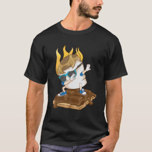T-shirt Dabbing Marshmallow Smores Cool Camping Da