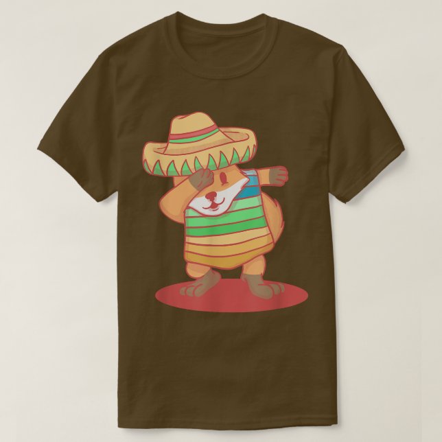 T-shirt Dabbing Meican Fo Cinco De Mayo (Design devant)