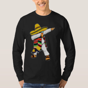 T-shirt Dabbing Mexicain Poncho Cinco De Mayo Sombrero